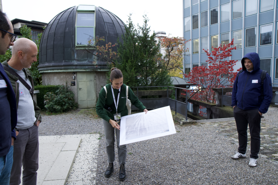 Pauline, one of our guides, was showing us important illustrations