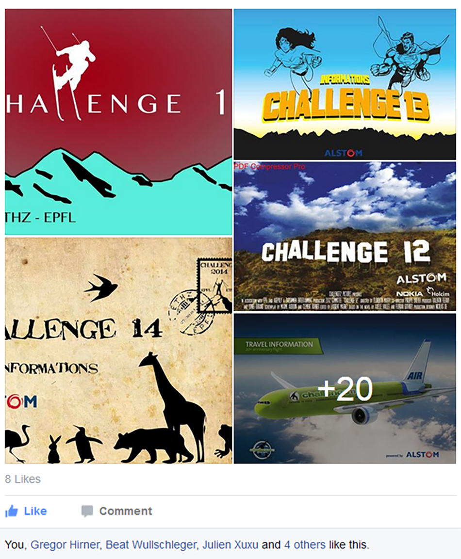 Challenge History on Facebook